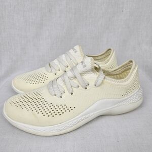 CROCS Literide 36 Pacer‎ Sneakers Off White Women's Size 8
